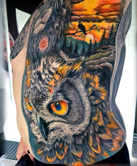 eule tattoo